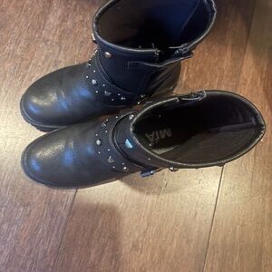 MIA Black Studded Kids Boots
